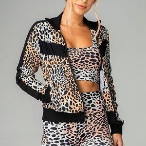 BuddyLove Cheetah print Tracksuit jacket